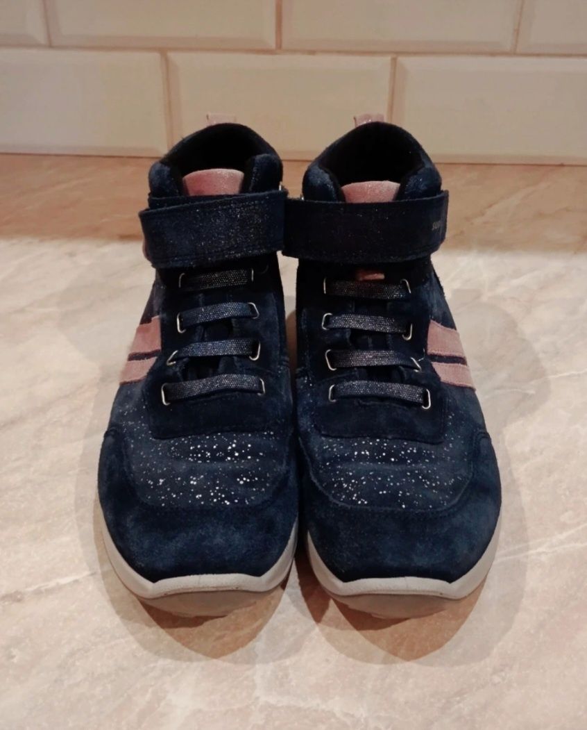 Buty ocieplane snakersy skóra Legero