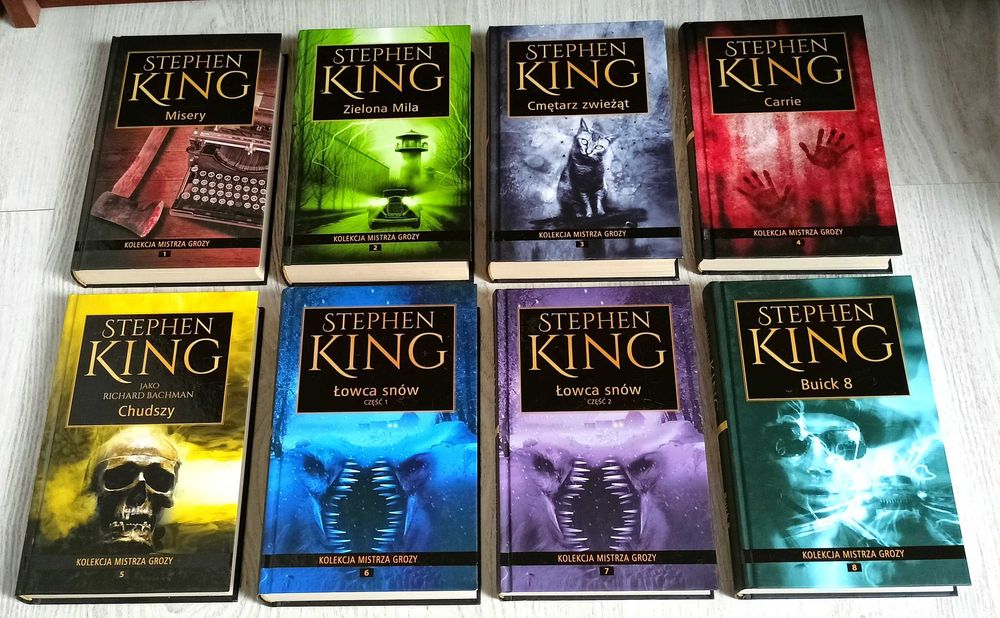 Stephen King Łowca snów 1 2 Cmętarz zwieżąt Misery Chudszy Carrie Mila