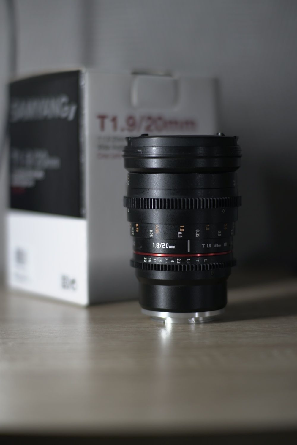 Obiektyw samyang 20mm T1.9 sony E szeroki kąt