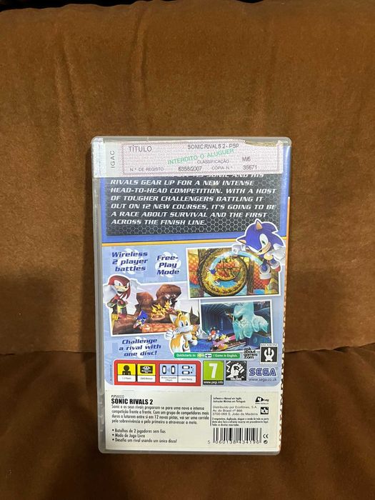 Jogo PSP Sonic Rivals 2