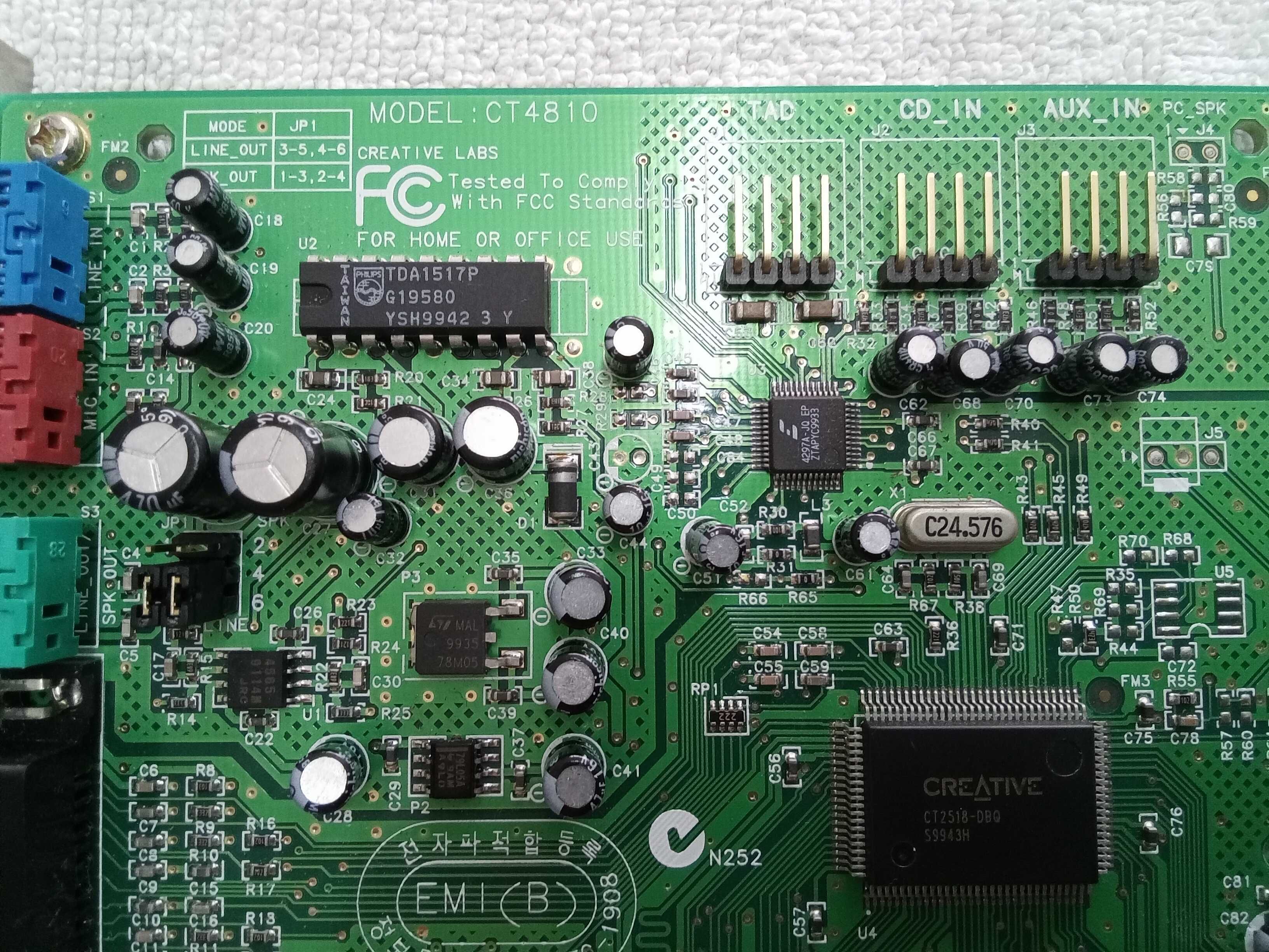 [PC Vintage] Placa de som PCI - Creative Soundblaster PCI 128