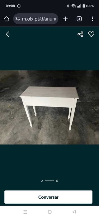 Mesa vintage de madeira