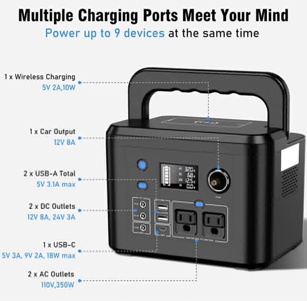 Портативна електростанція Powkey 260 Wh/70 000 mAh