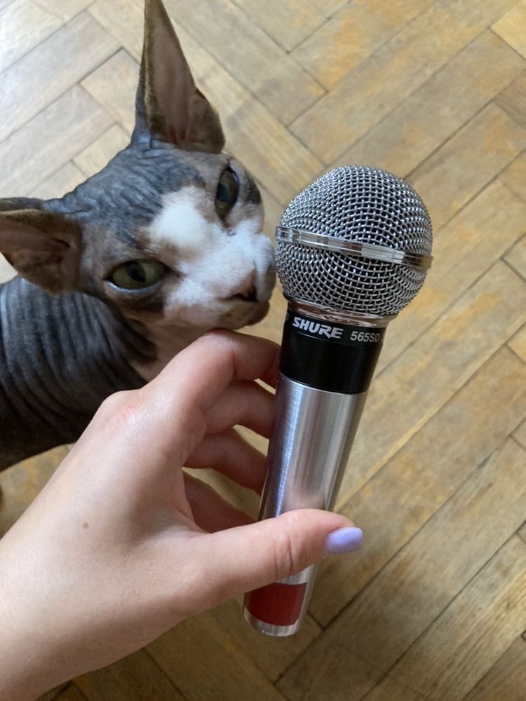Mikrofon Shure 565SD srebrny tzw papieski stan bardzo dobry