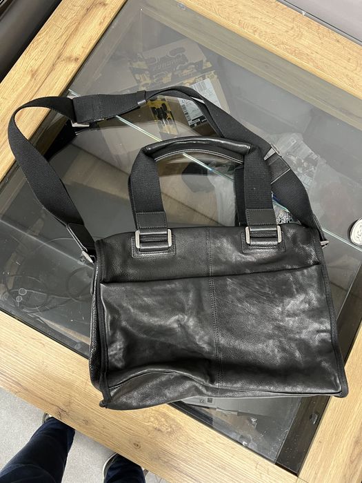 Стильная кожаная мужская сумка Chrome Hearts