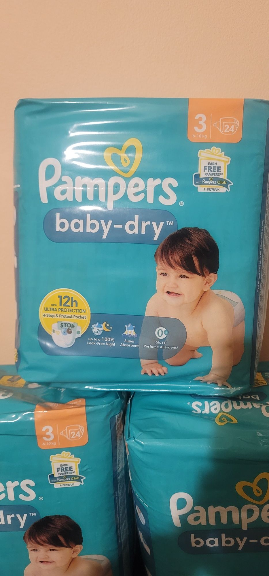 Памперси Pampers baby dry 3