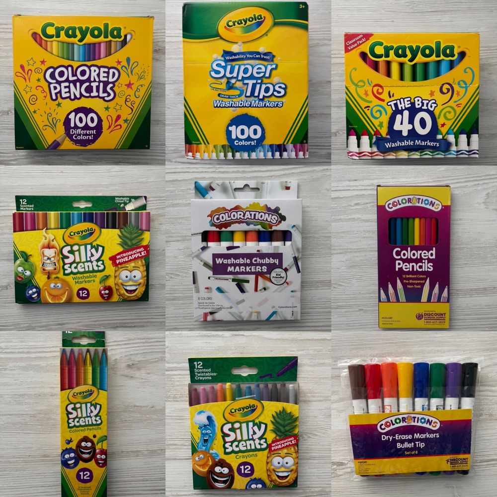 Оригинальные фломастеры и карандаши Crayola