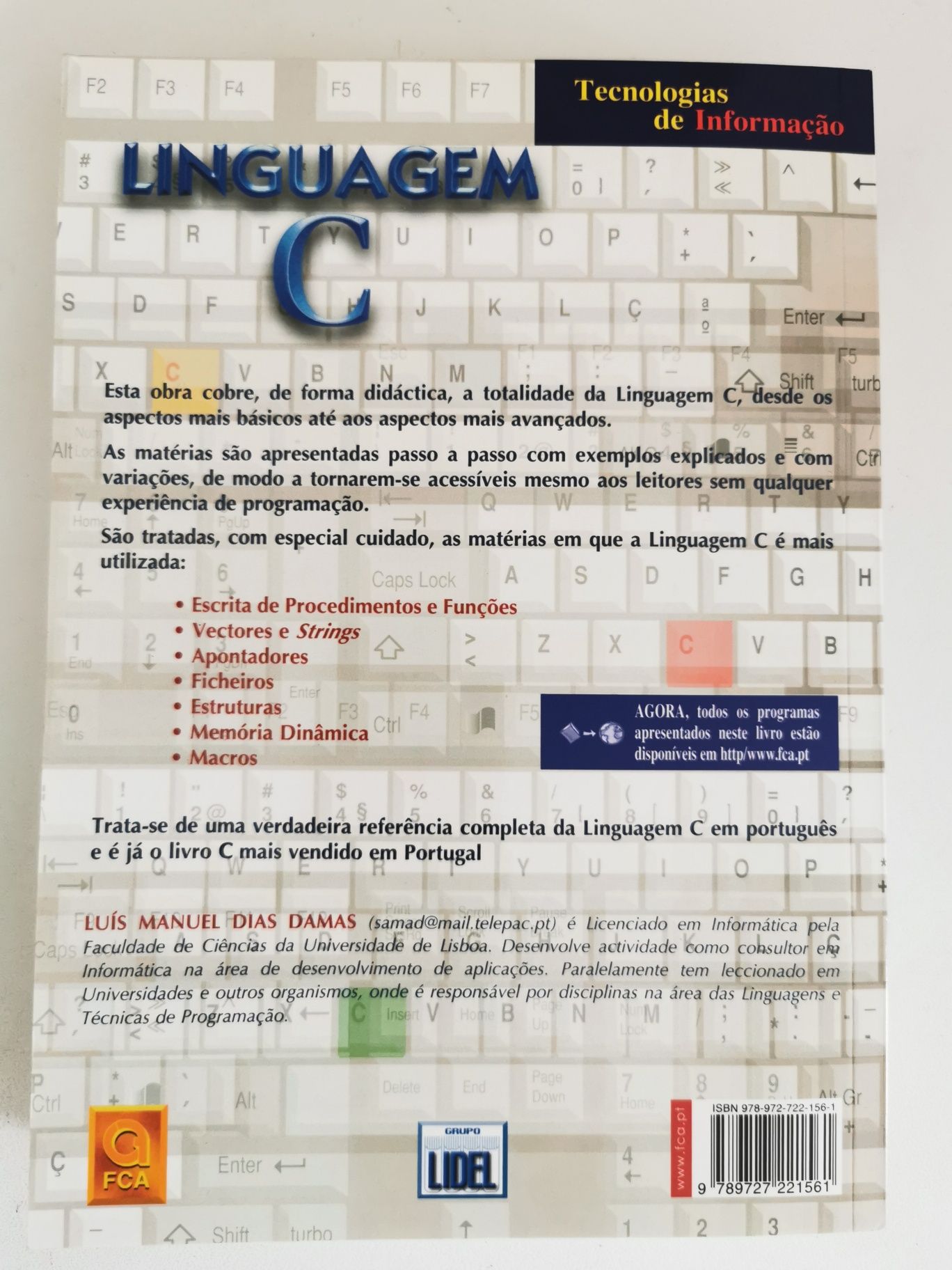 Livro programação - Linguagem C - ISBN 9789727221561