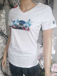 BMW biała koszulka t-shirt damska