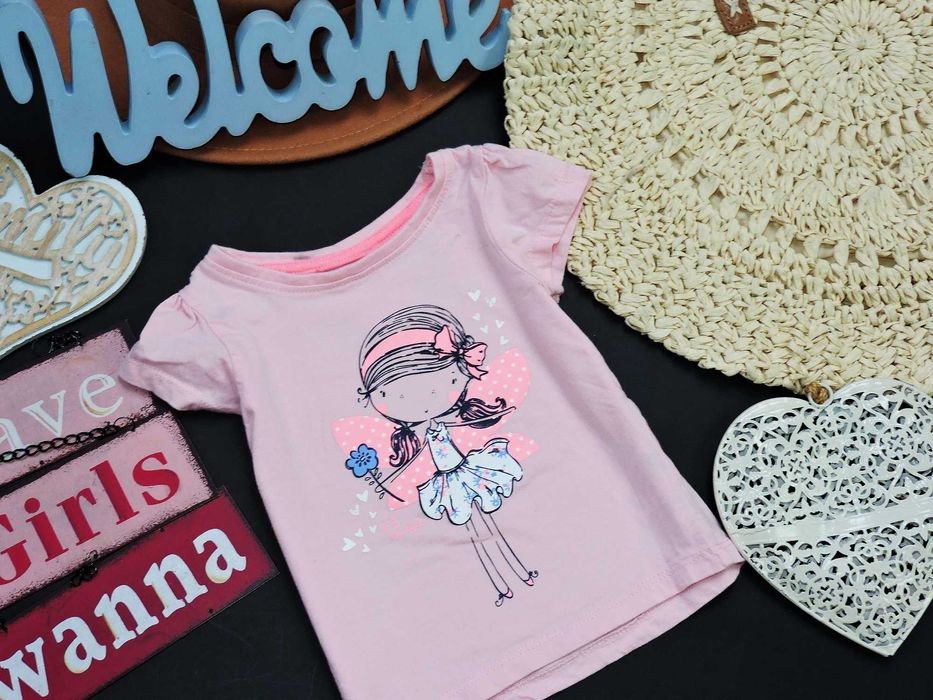 YD - t-shirt neon , wróżka r 74/80