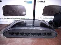 D-Link 8p DES-1008D (8x10/100Mbit) switch NOWY
