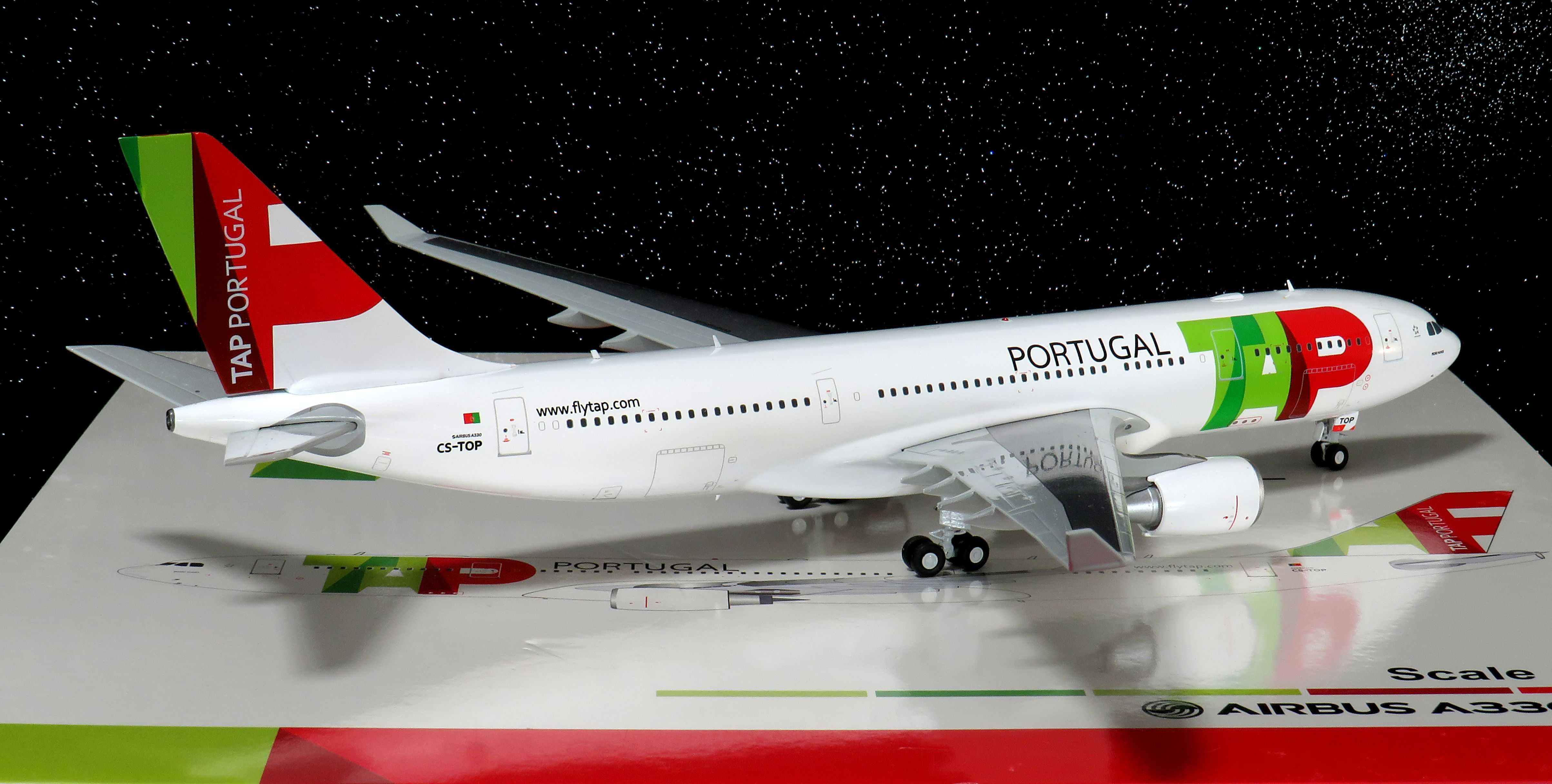 TAP Air Portugal Airbus A330-200 CS-TOP escala 1:200 super raro