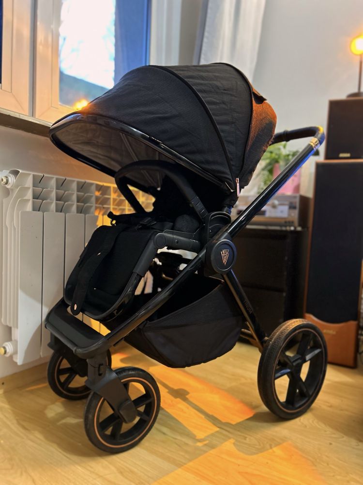 Wózek dzięciecy Venicci Tinum Black gondola spacerówka 2w1