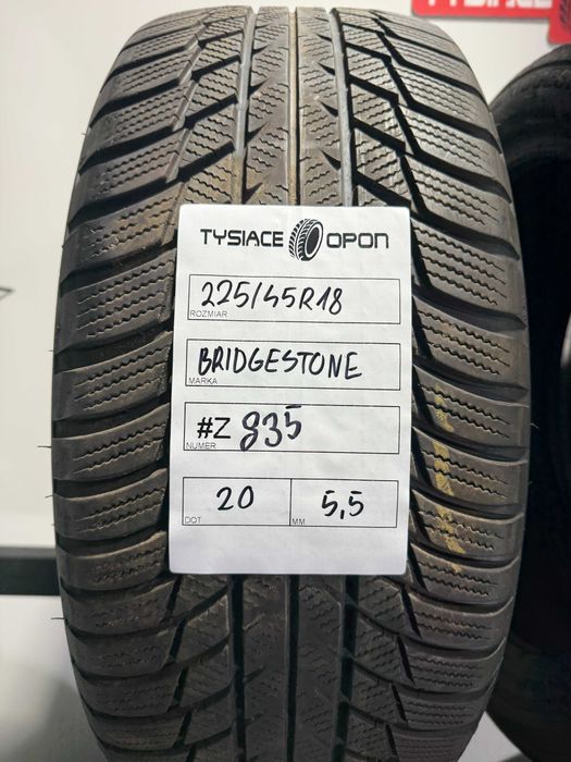 Opony Zimowe 225/45/18 Bridgestone Blizzak Komplet #Z835