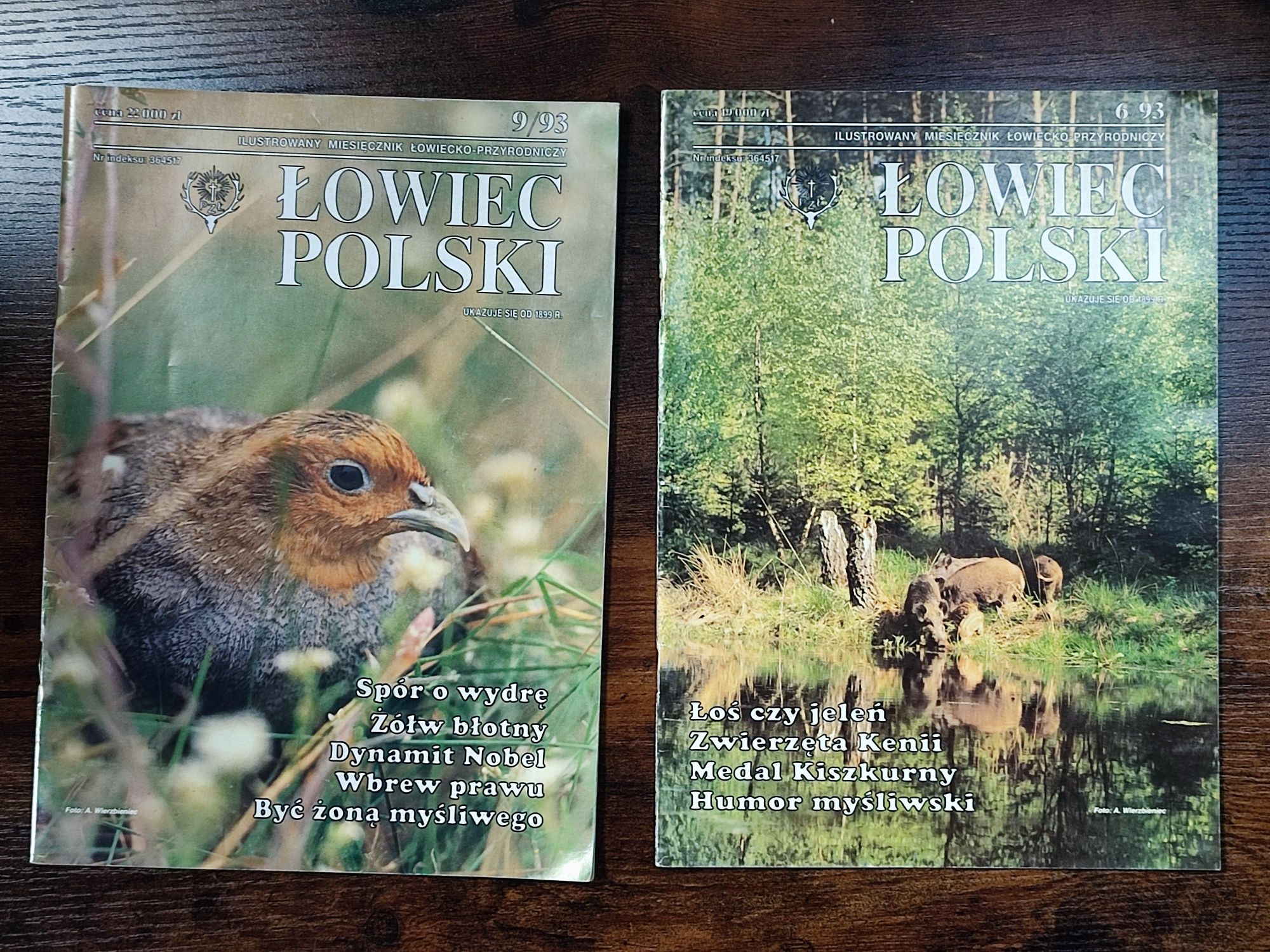 Łowiec Polski - 6/93 i 9/93 archiwalne, st. bdb