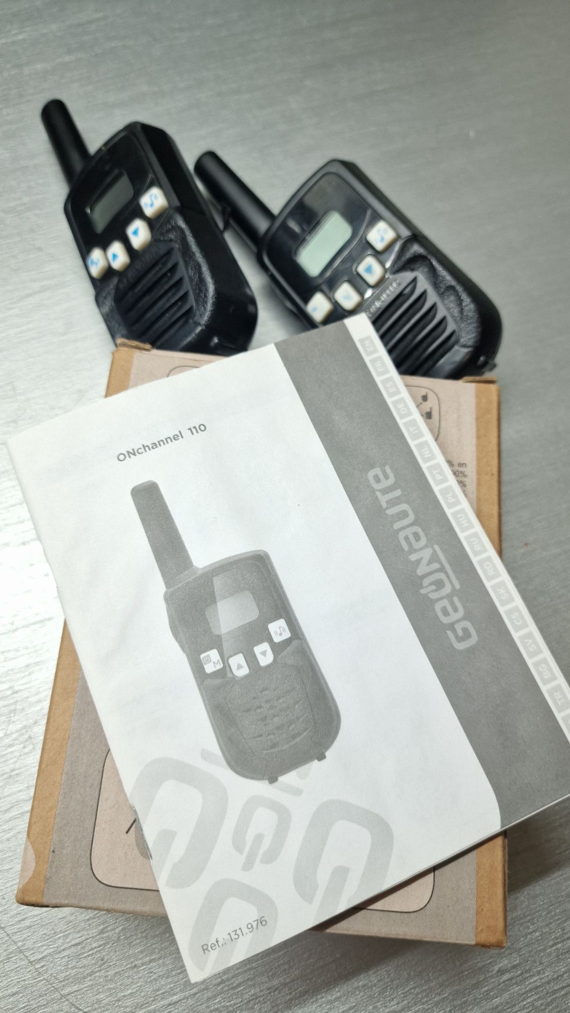 Radiotelefon walkie talkie Geonaute on channel 110