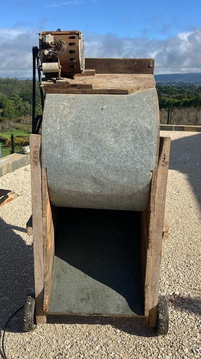 Limpador de cereais com motor elétrico