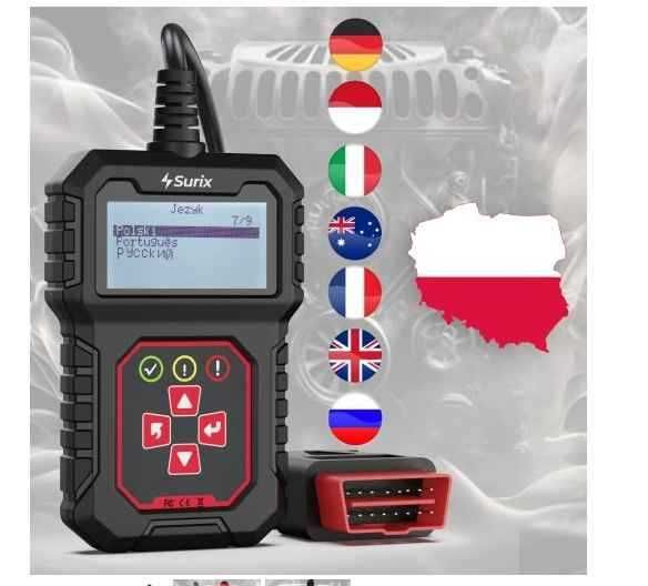 Interfejs diagnostyczny tester obd2 j.polski do wyboru jeden z dwóch.