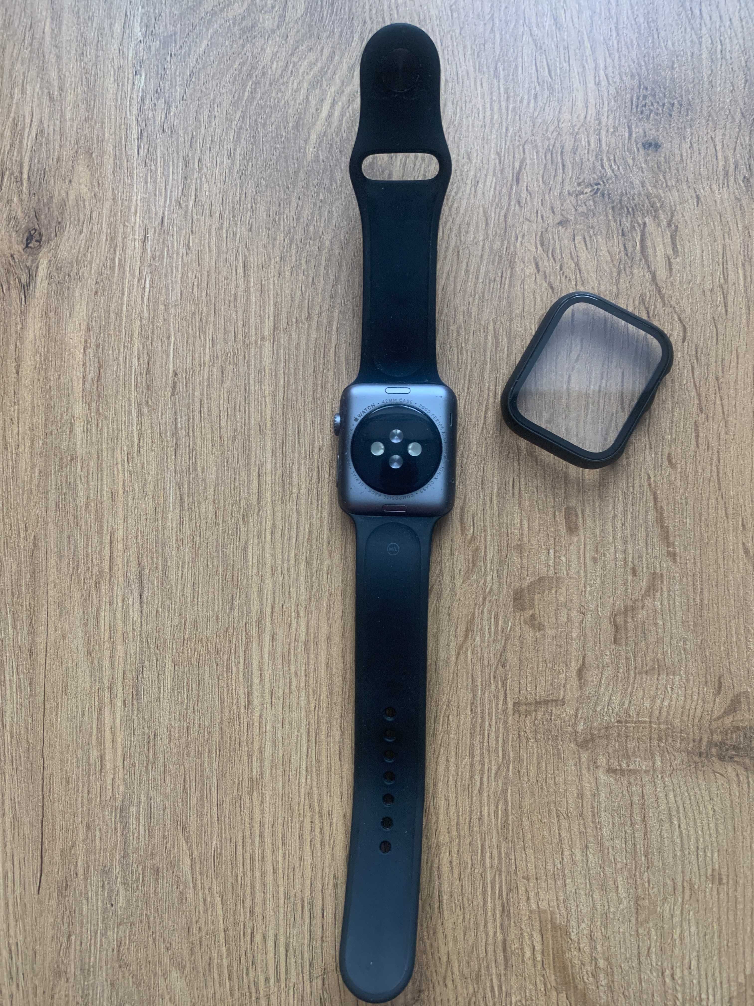 Apple Watch 7000 1 generacji 42 mm czarny aluminiowy stan bdb