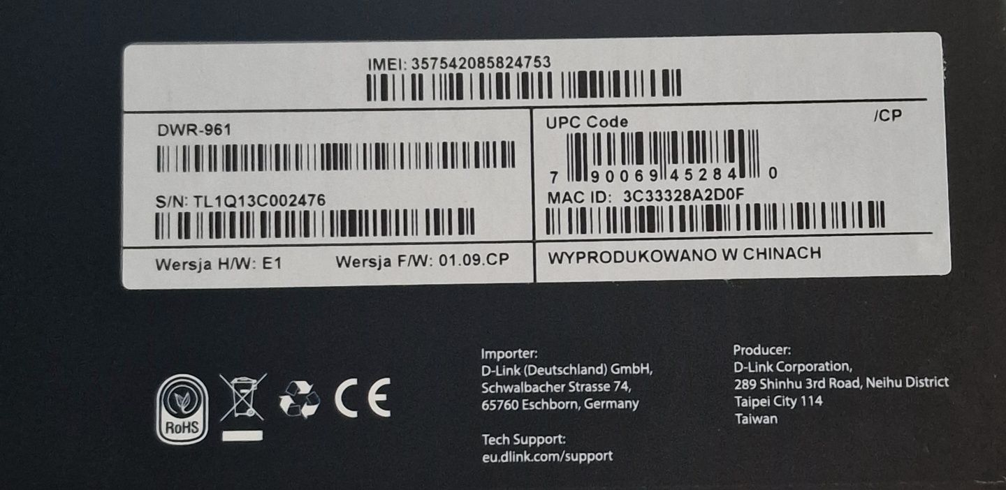 Ruter D-Link DWR-961 plus | nowy 3szt
