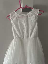 Sukienka biała 104-110