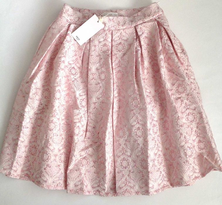 MANGO żakardowa spódnica na tiulowej halce 10 lat