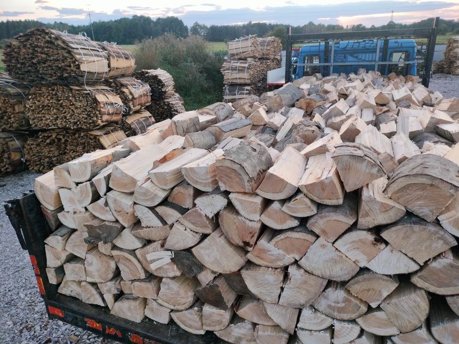 Grab Brzoza olcha Dąb Buk drewno kominkowe układane twarde liściaste