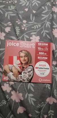 Продам пакет  Vodafone   joice Start  безлим