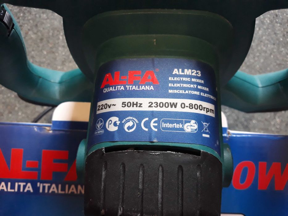 Миксер строительный ALFA ALM23 (2300 Вт, 2 венчика)