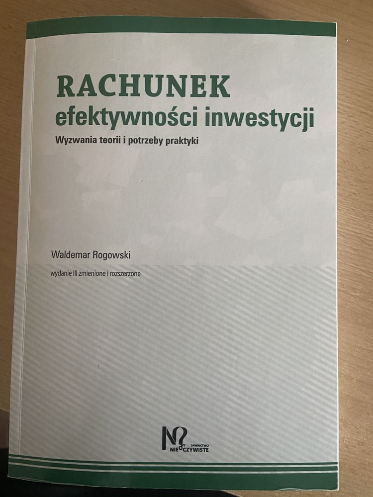 Rachunek efektywnosci inwestycji Waldemar Rogowski