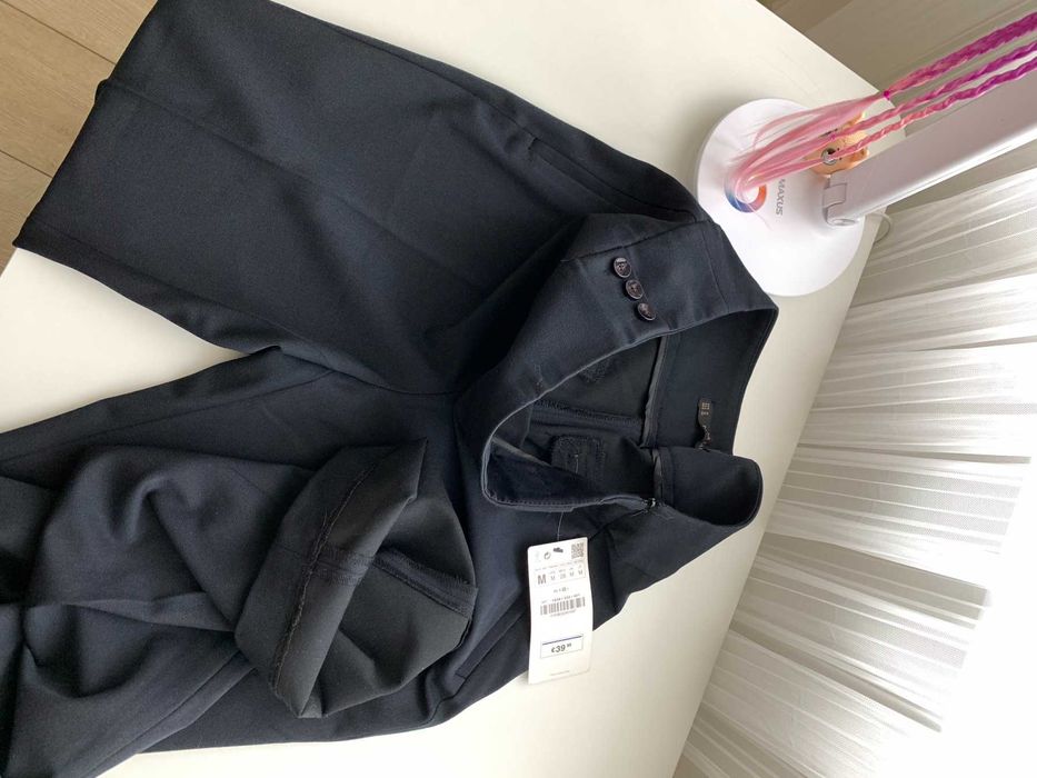 Нові теплі брюки класичні сині фірмові Zara basic M