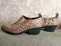 Zamszowe botki NOWE panterka H&M roz. 38/24,5 cm