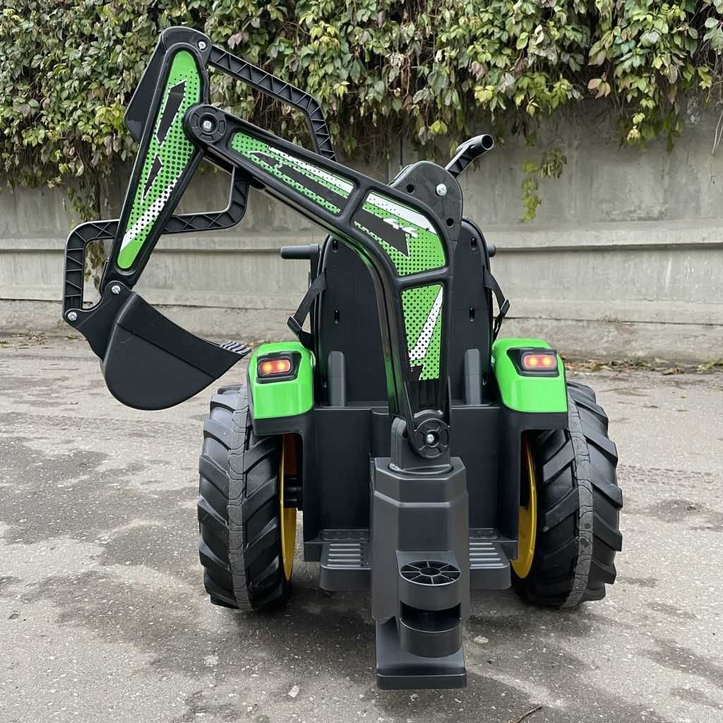 KOPARKA Traktor JOHN DEERE 24V 600W Ciągnik Auto Akumulator RC DZIECI