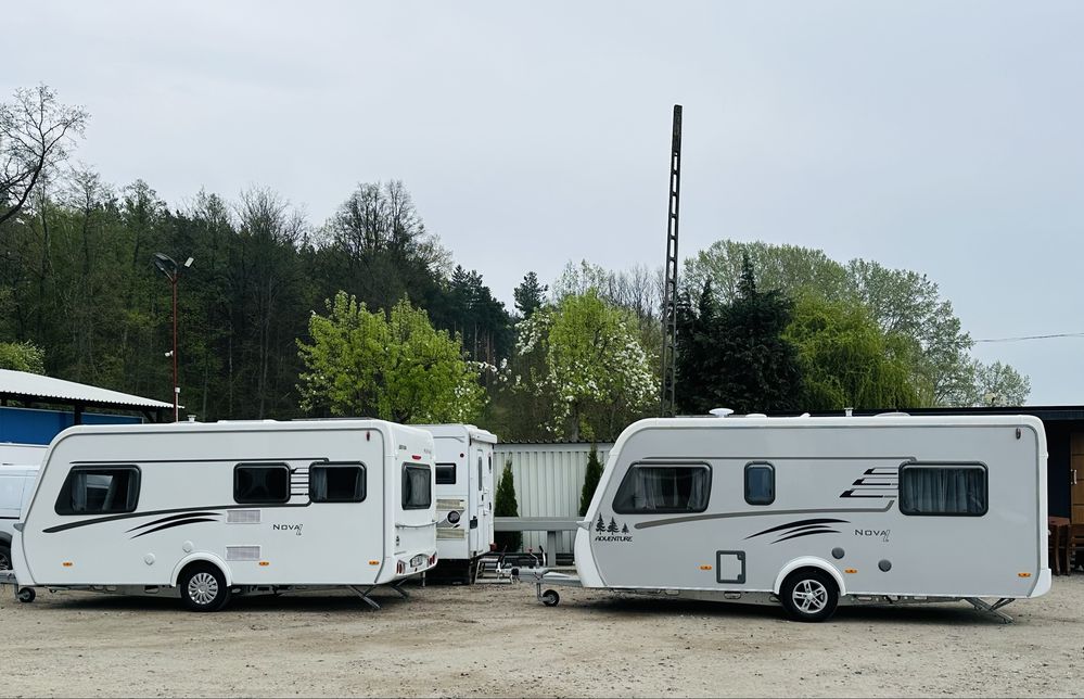Wynajem przyczep kempingowych. Bilcamp. Hymer Eriba Nova Light