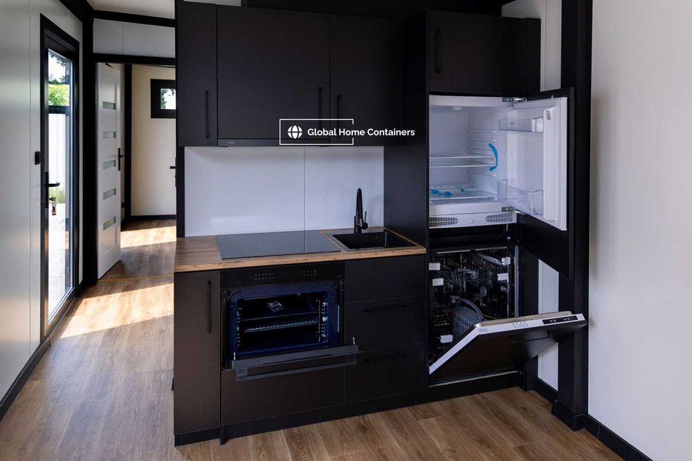 Kontener mieszkalny 12x3m pawilon mieszkalny tiny house dom modułowy