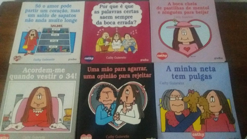 Livros BD: Cathy, Heart, Mafalda, Nós...