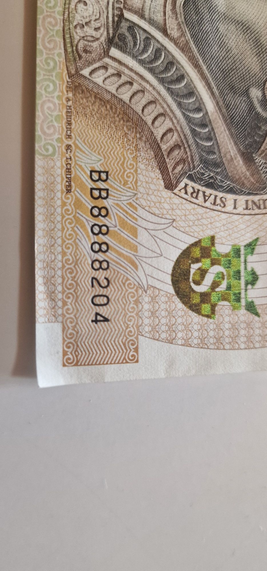 200 zł z fajna serią i nr