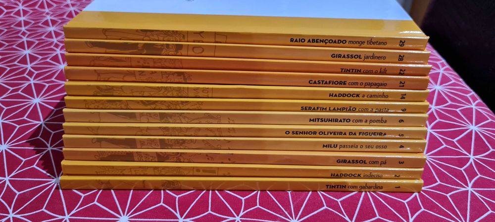 Lote 11 livros coleção oficial de Tintin