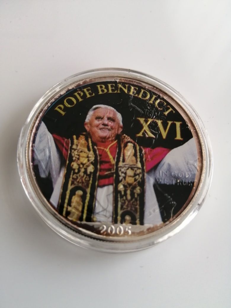 Moneta pamiatkowa Benedykt XVI Srebro