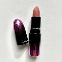 MAC szminka love me lipstick laissez faire  nude