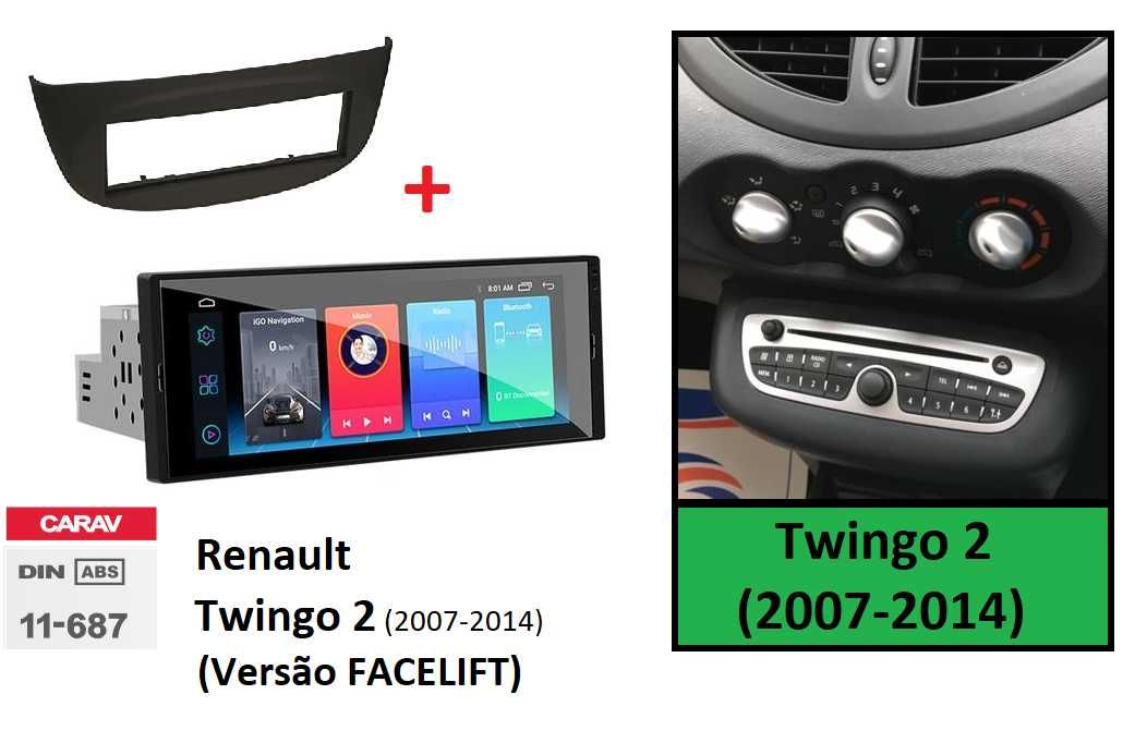 Rádio 1DIN Renault TWINGO 1 / 2 • (1996 a 2014) • Android (2DIN)