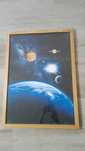 Obraz IKEA duży kosmos planeta układ słoneczny plakat gwiazdka 73x53cm
