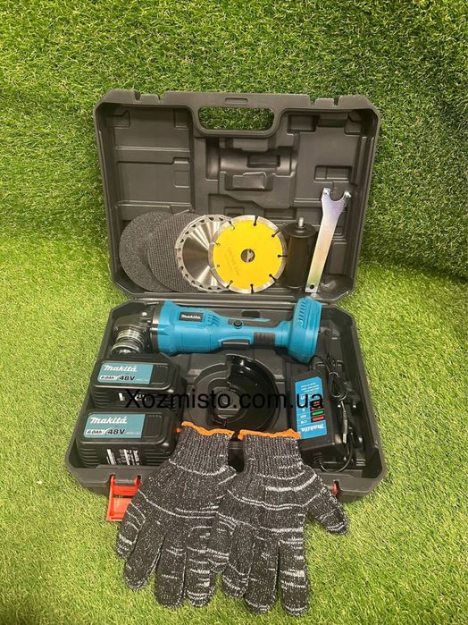 Акумуляторна болгарка Makita DGA554 48V 6Ah  в поларунок 4 диска