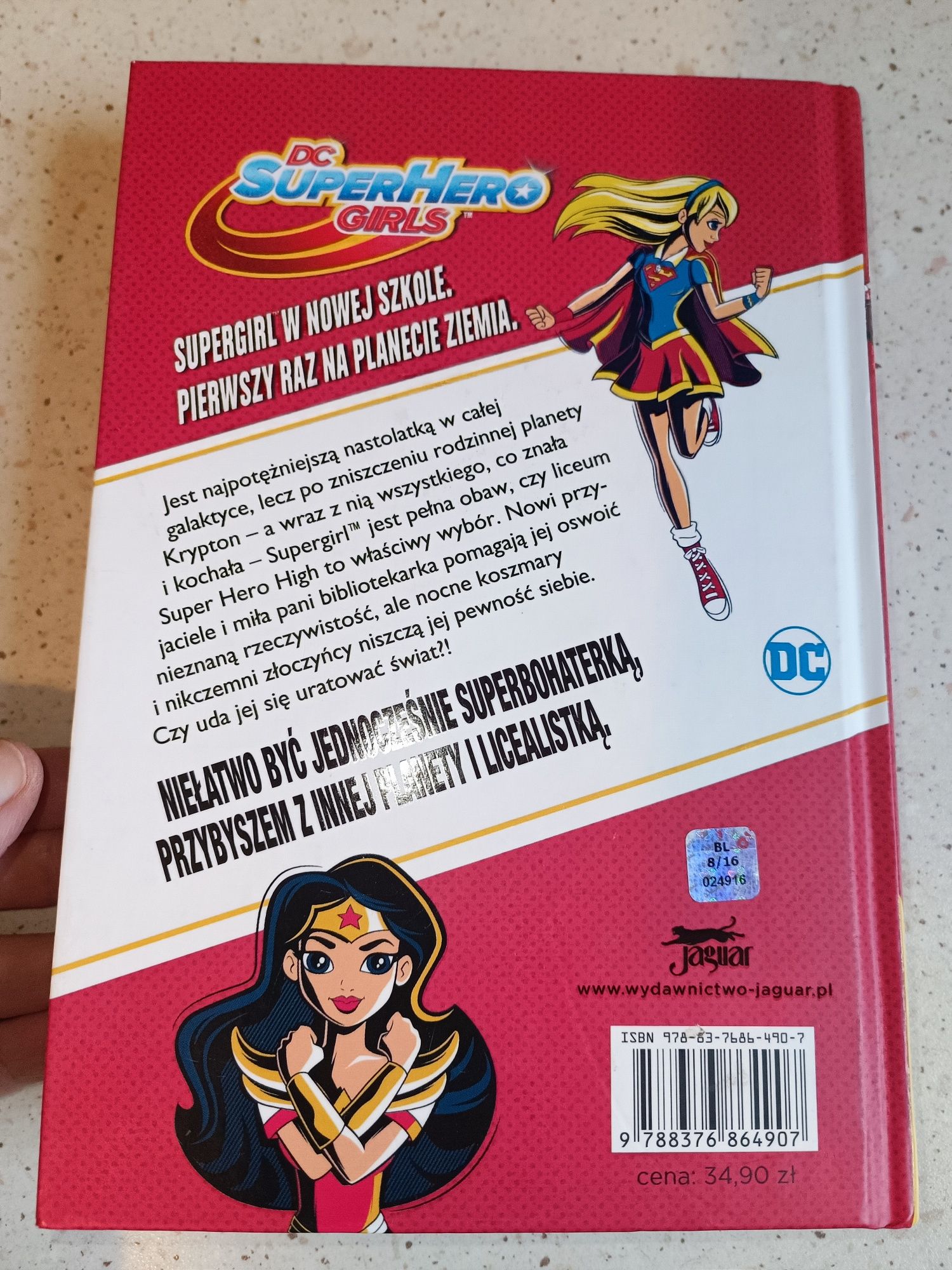 Książka, supergirl super hero high