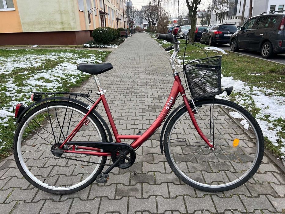 Rower miejski CITYSTAR 28" Sram 7 damski bordowy