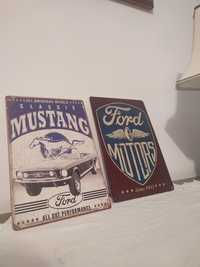 Chapas vintage Ford Mustang carro