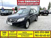 Volkswagen Tiguan 1 ROK GWARANCJI W CENIE AUTA, Zamiana, 4x4, Nowy Rozrząd i Dwumasa, PL