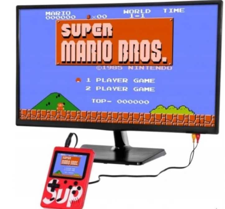 Przenośna mini konsola gra retro sup gamebox400 gier czerwona ttst1104