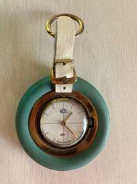 Винтажные немецкие карманные часы брелок Часы UMF Ruhla
