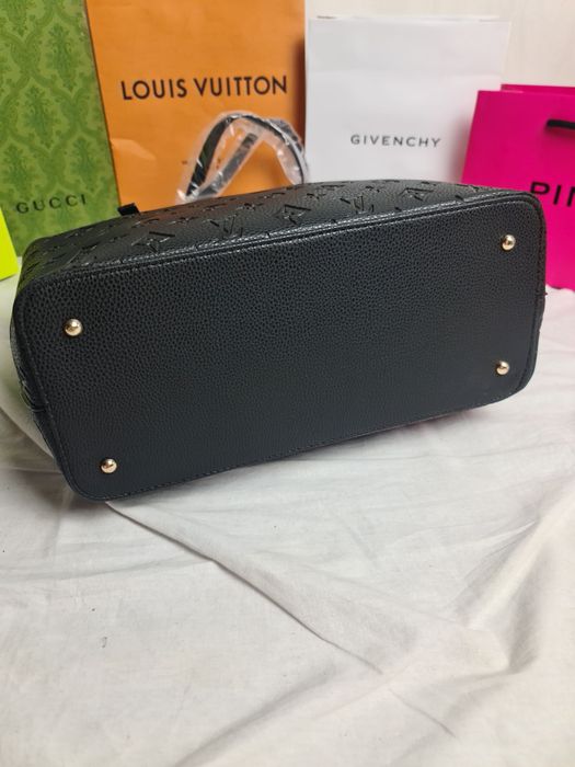 Torba duza Jet Set damska Louis Vuitton monogram czarna